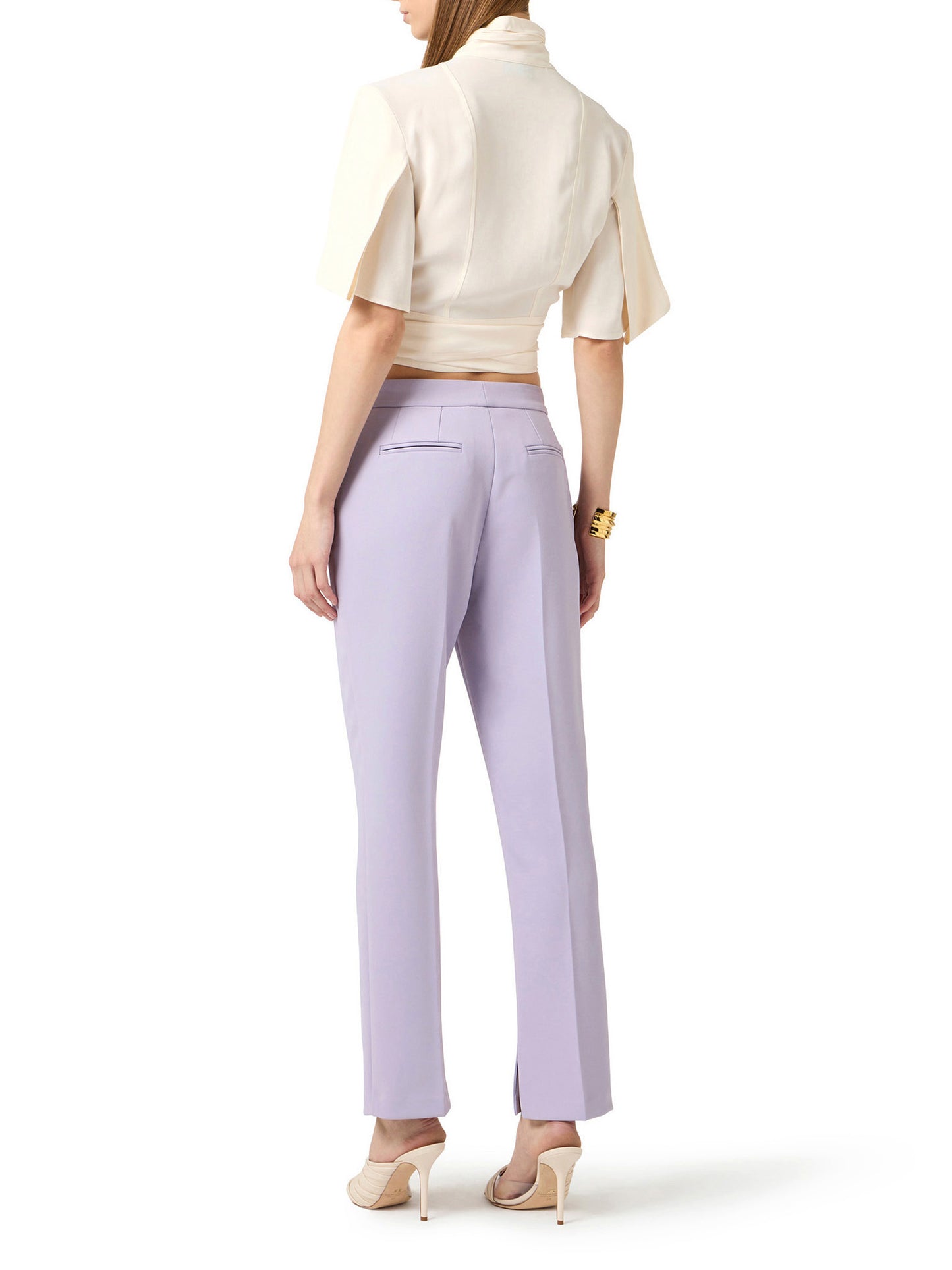 Blouse in viscose georgette fabric