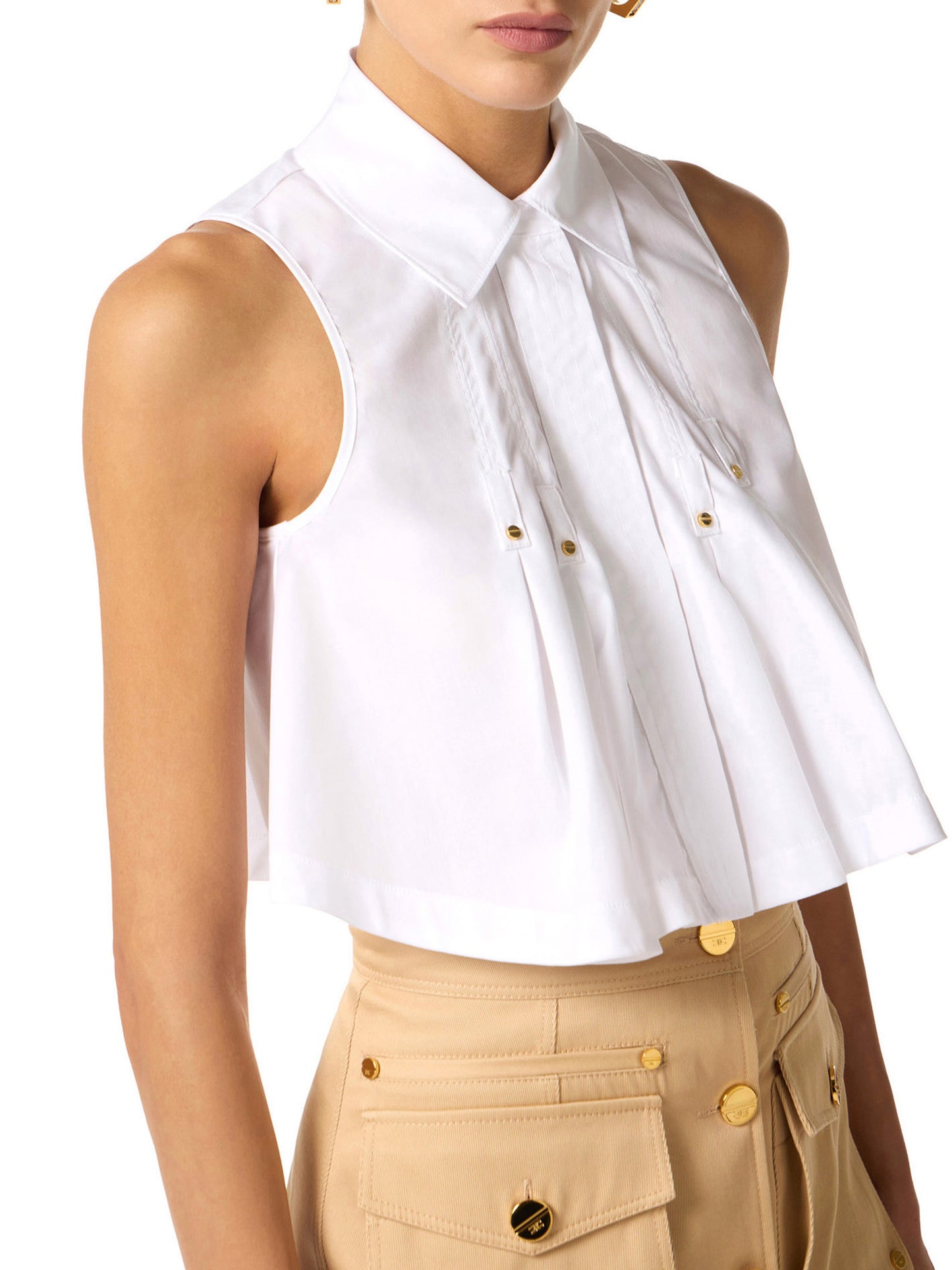 Cotton poplin shirt