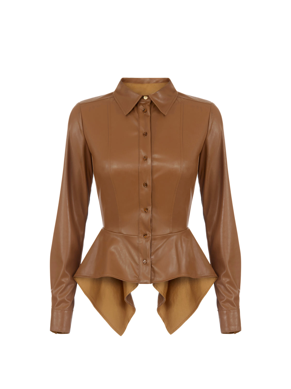 Shirt with peplum