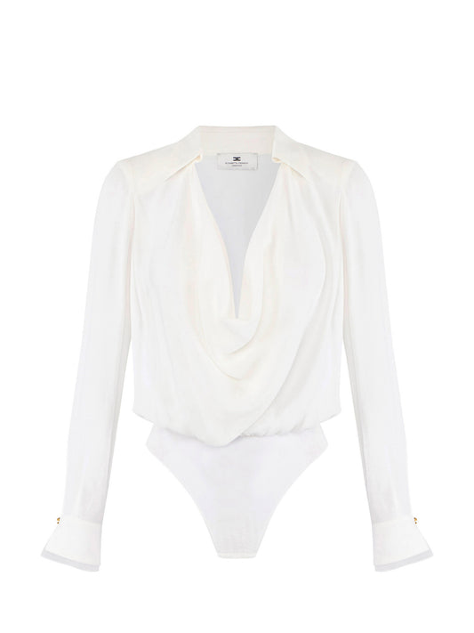 Bodysuit in viscose georgette fabric