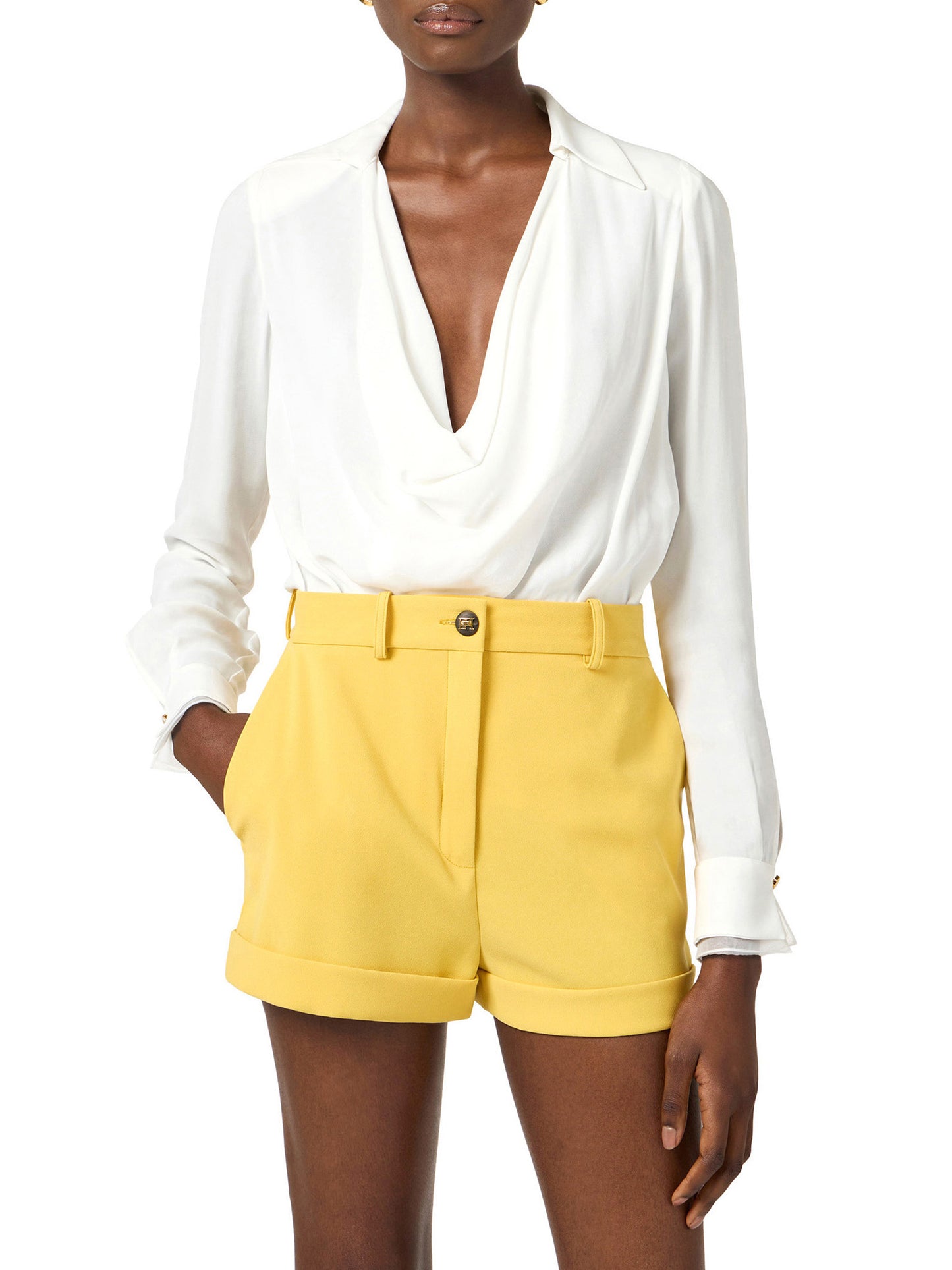 Bodysuit in viscose georgette fabric