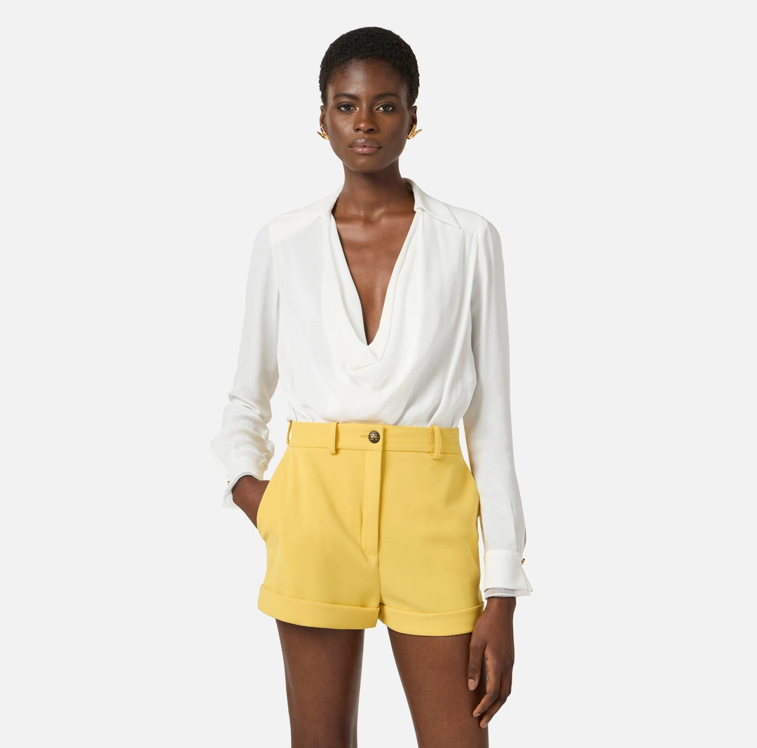 Bodysuit in viscose georgette fabric