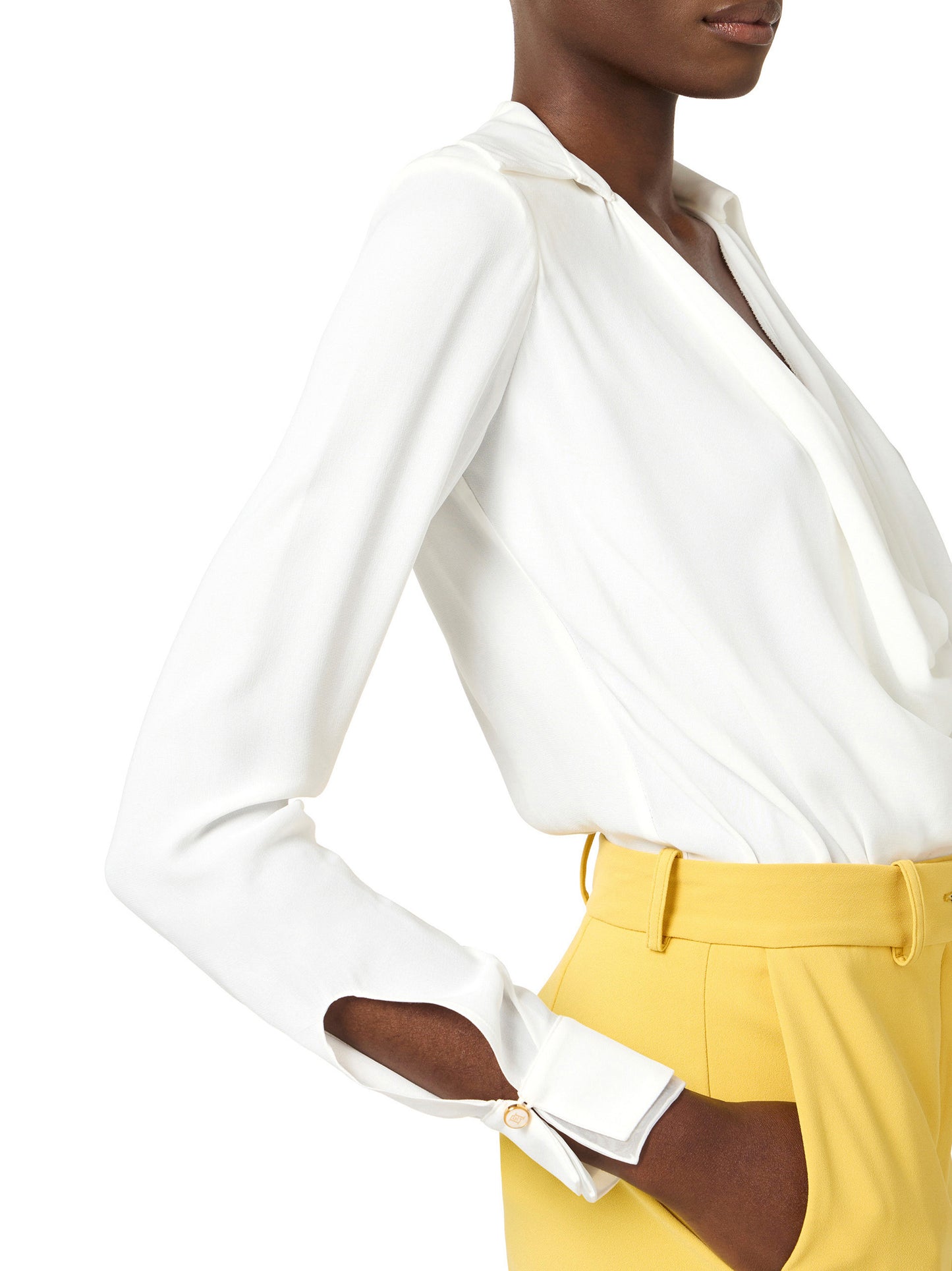 Bodysuit in viscose georgette fabric