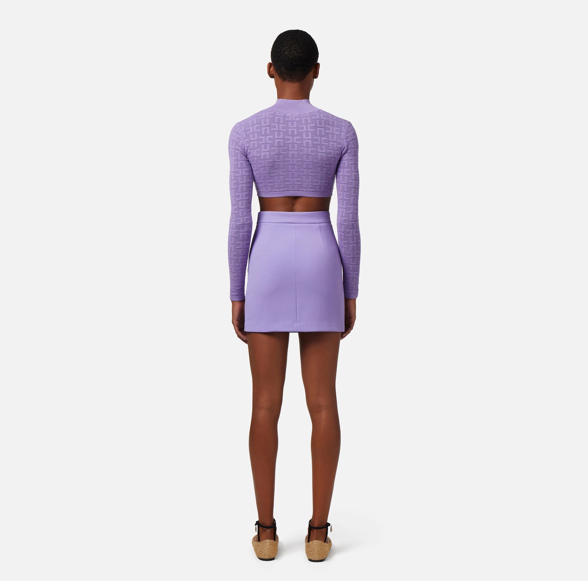 Miniskirt in stretch crêpe | LAST PIECE: 40/44