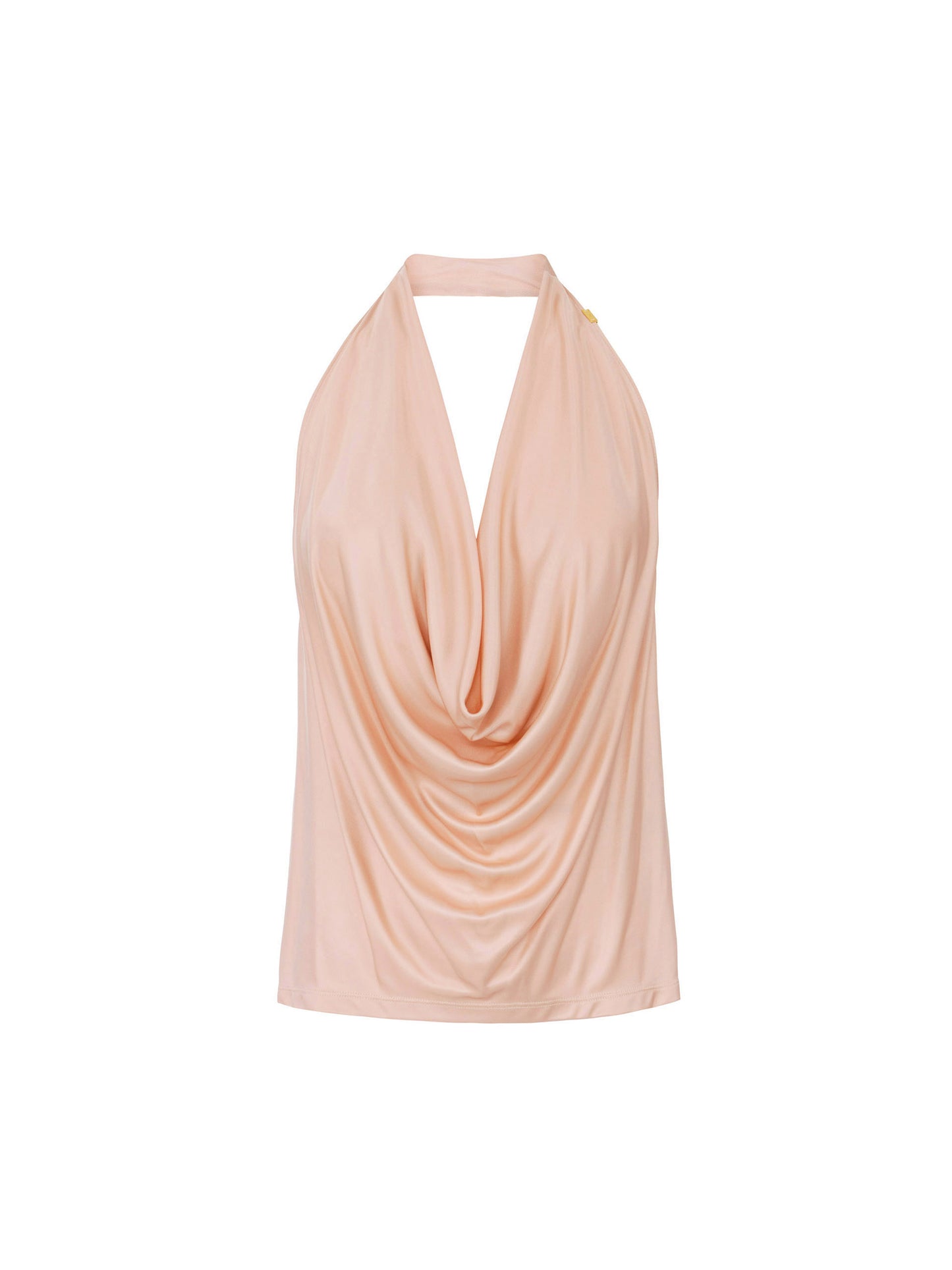 Top in shiny viscose jersey fabric