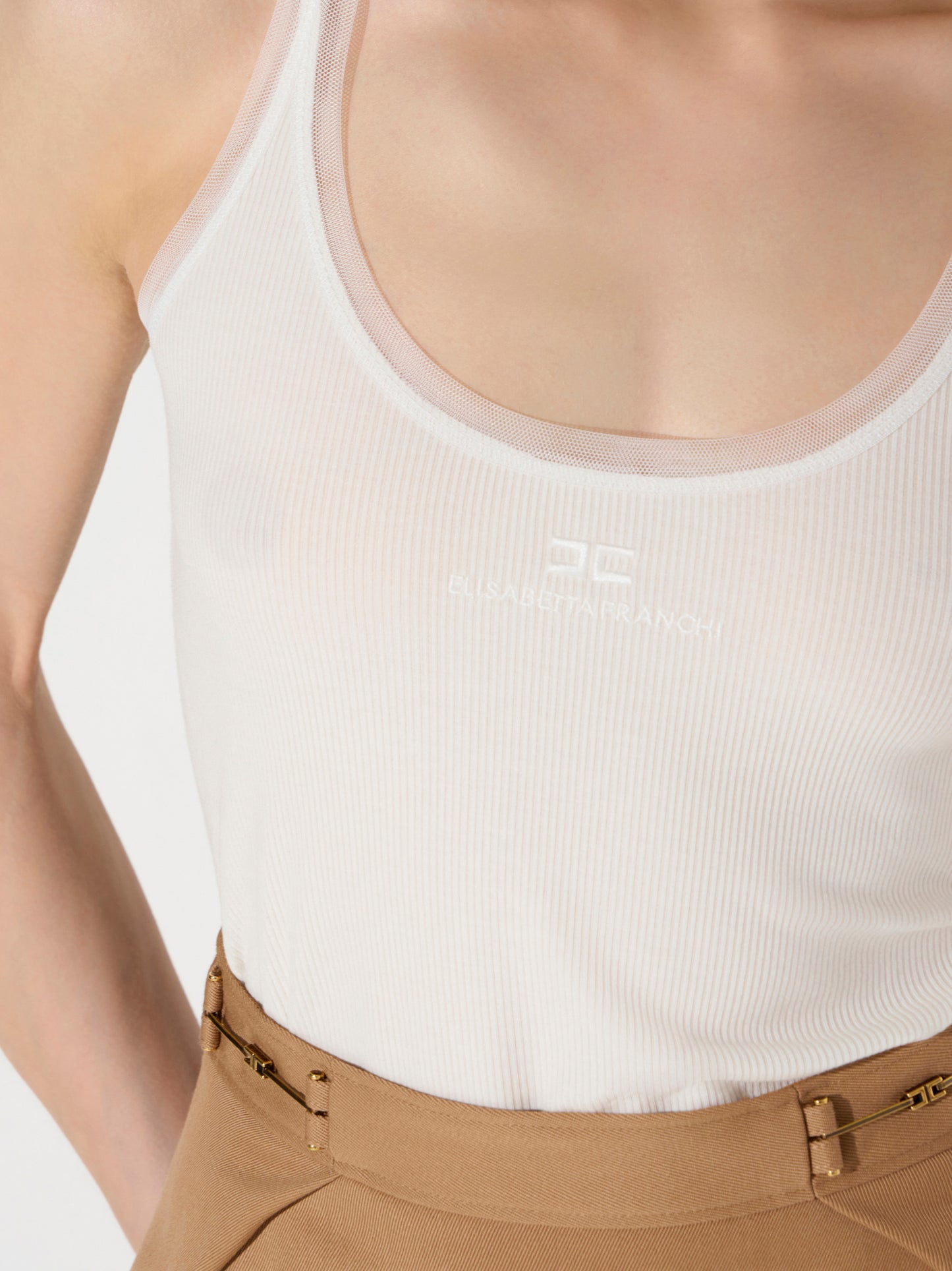 Tank top in lightweight jersey fabric with logo