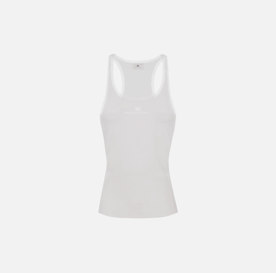 Tank top in lightweight jersey fabric with logo