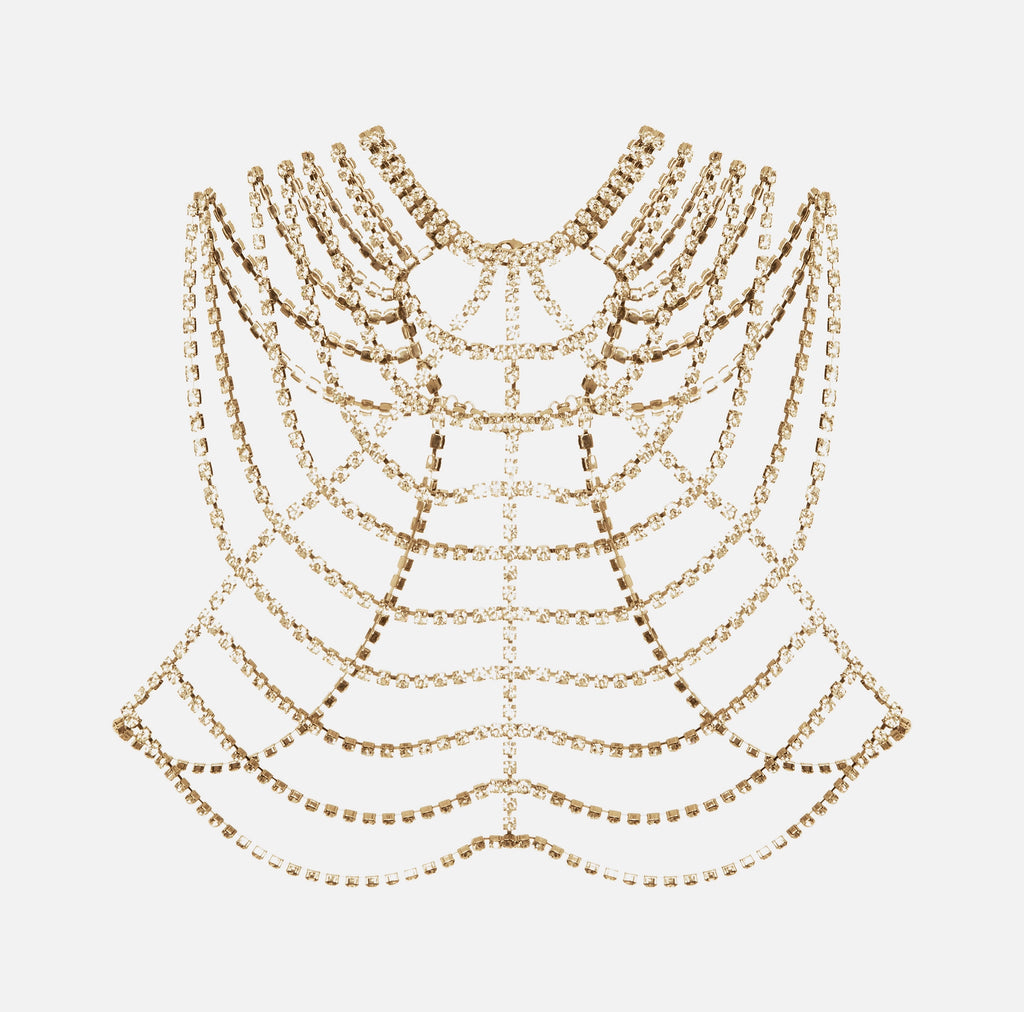 Bodychain made of rhinestones