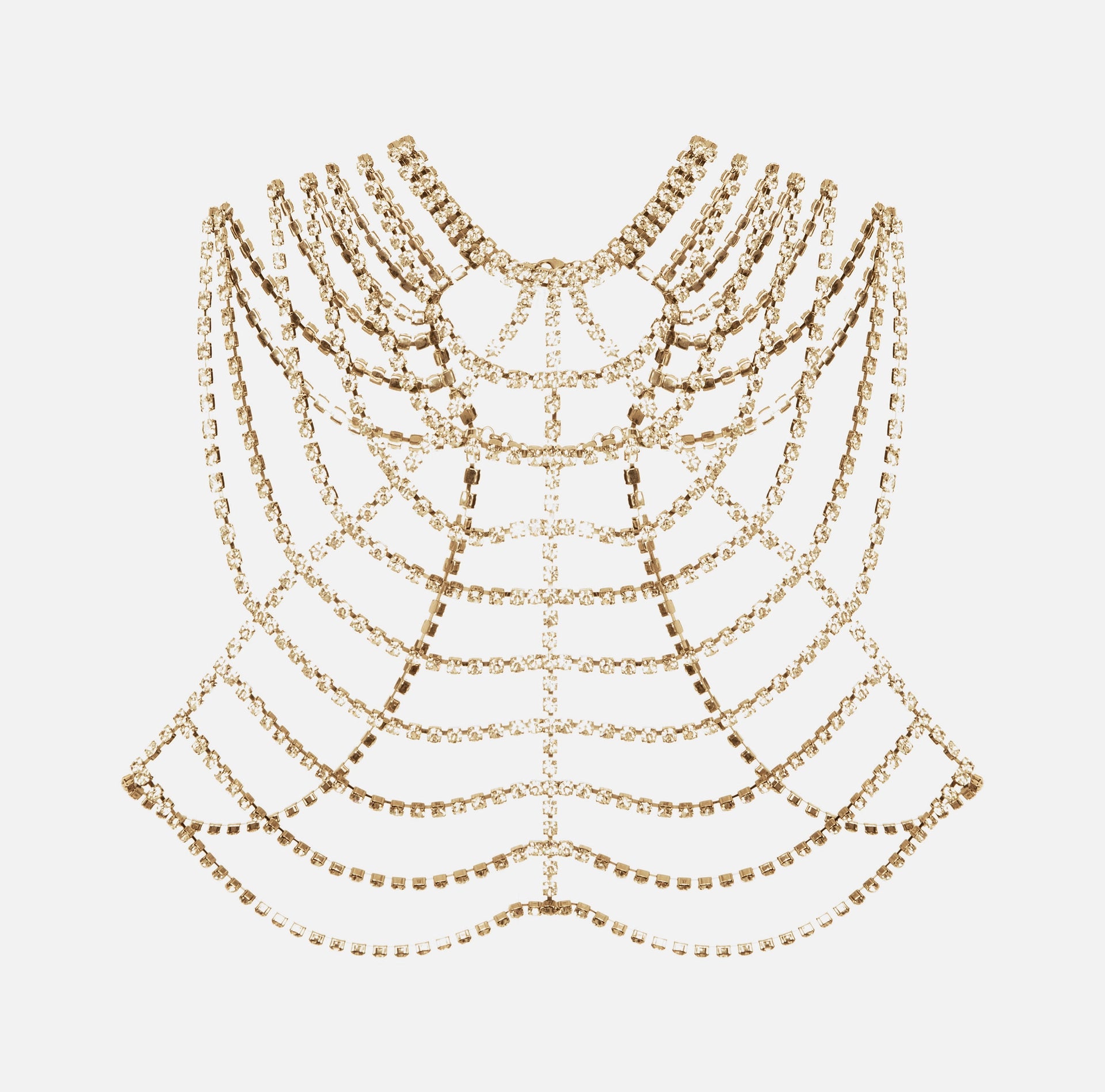Bodychain made of rhinestones