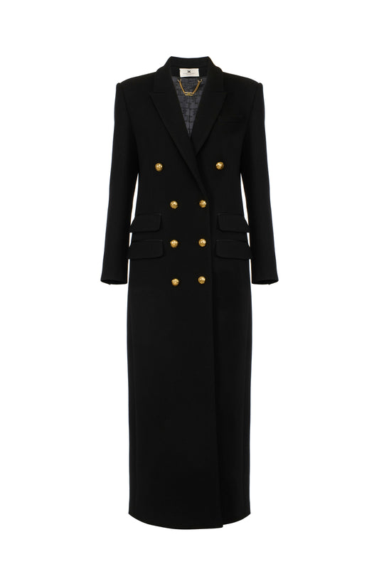 Coat in wool cloth