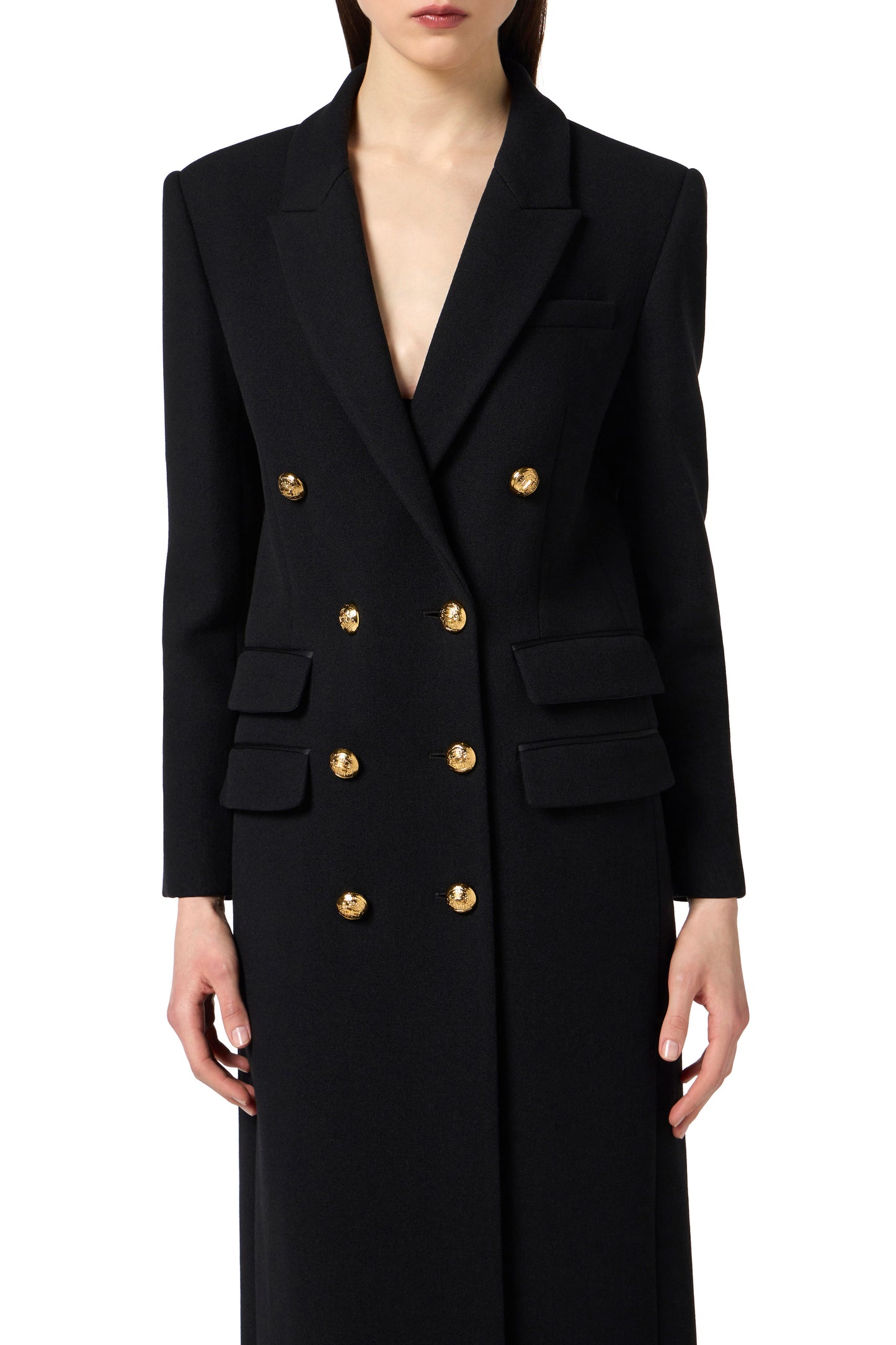 Coat in wool cloth