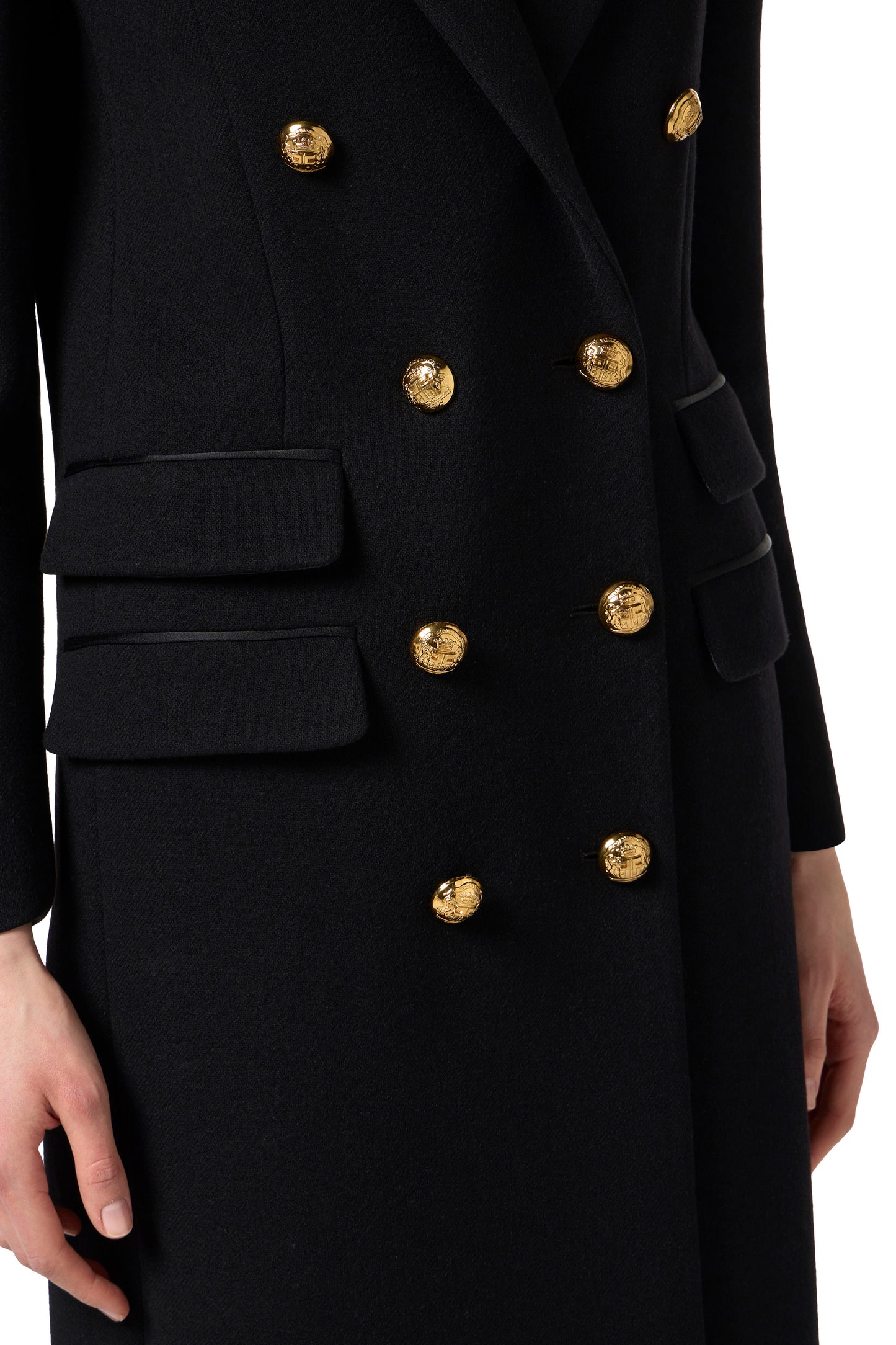 Coat in wool cloth