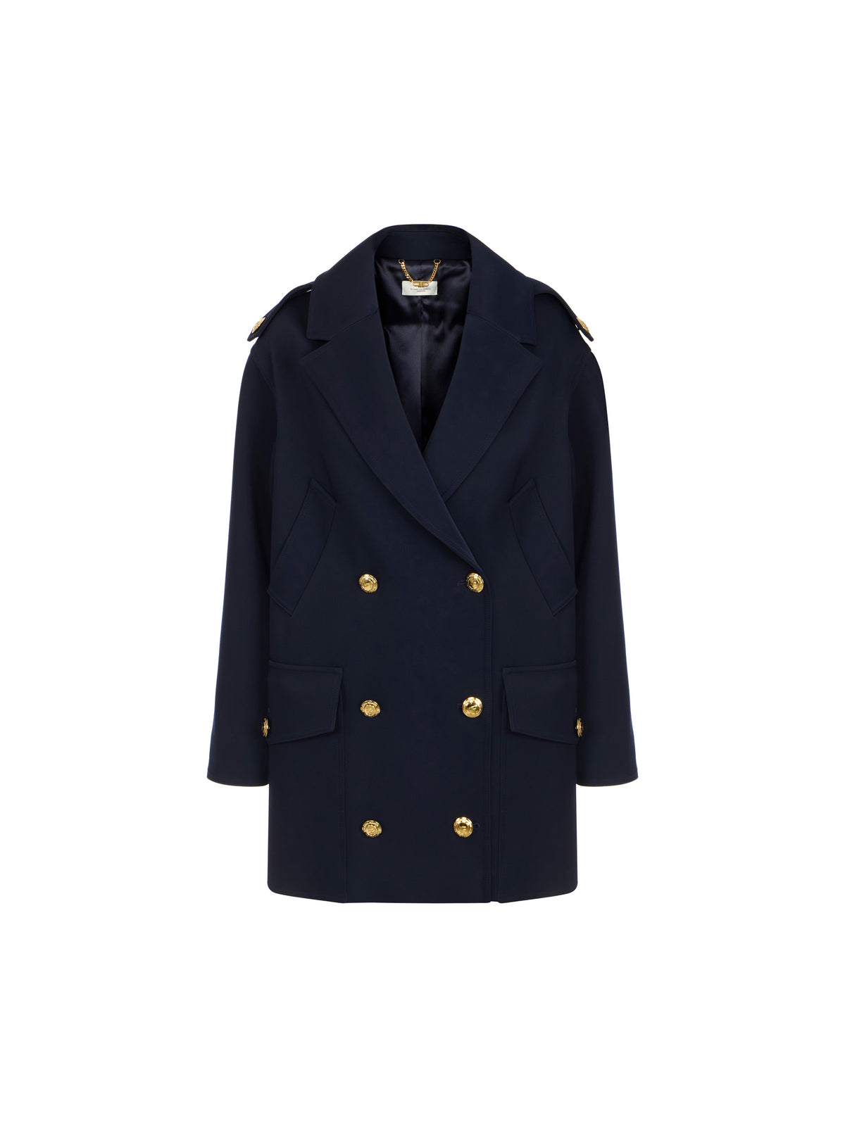 Peacoat in scuba fabric