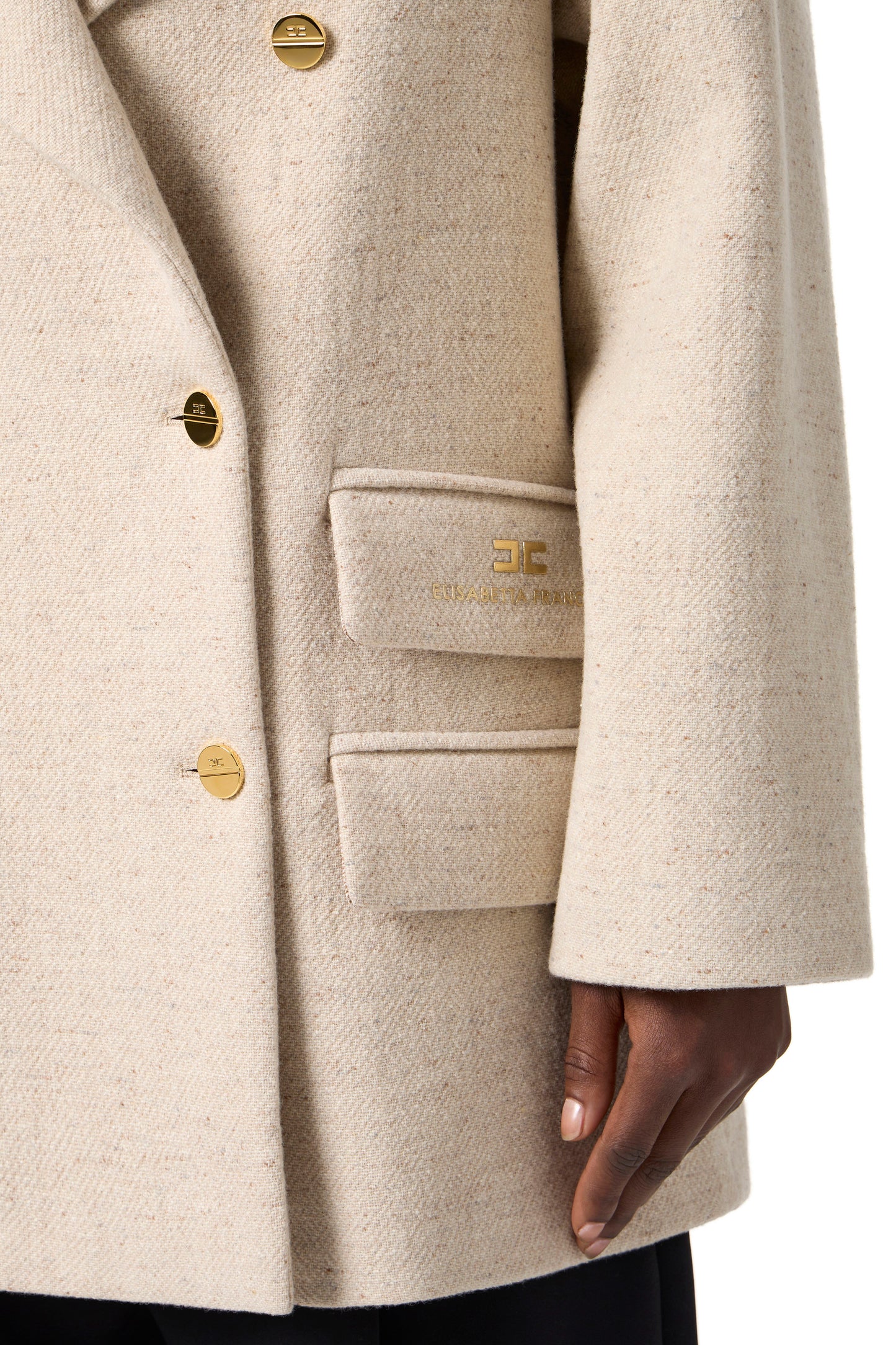 Peacoat in wool cloth