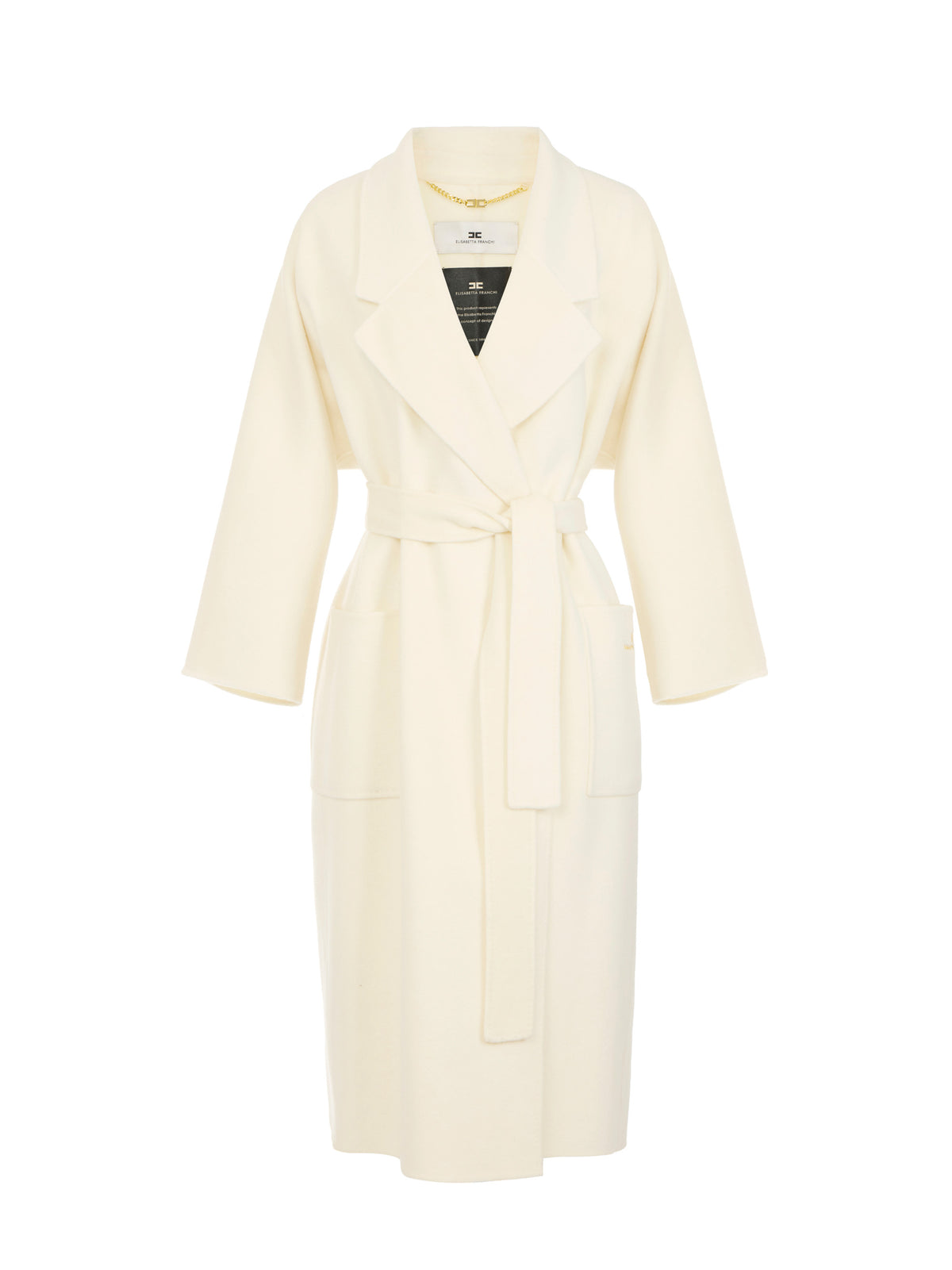 Coat in wool double cloth