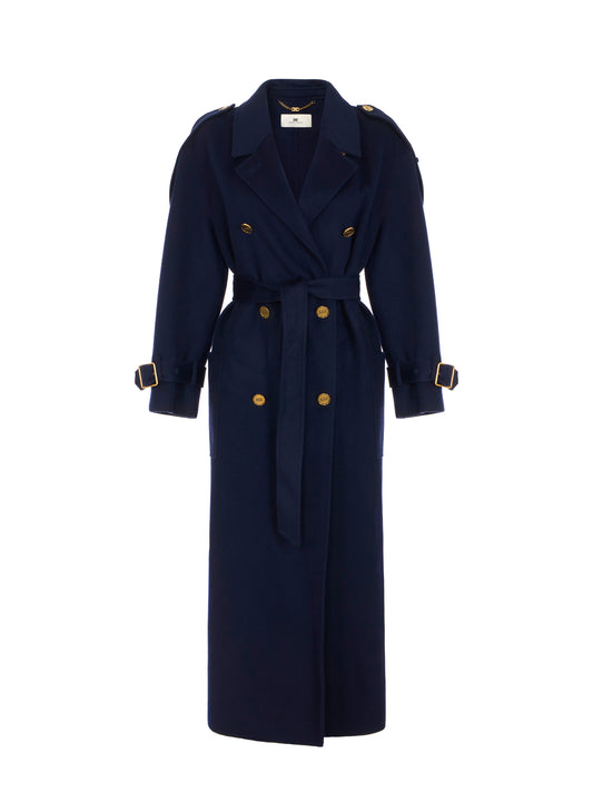 Coat in double cloth
