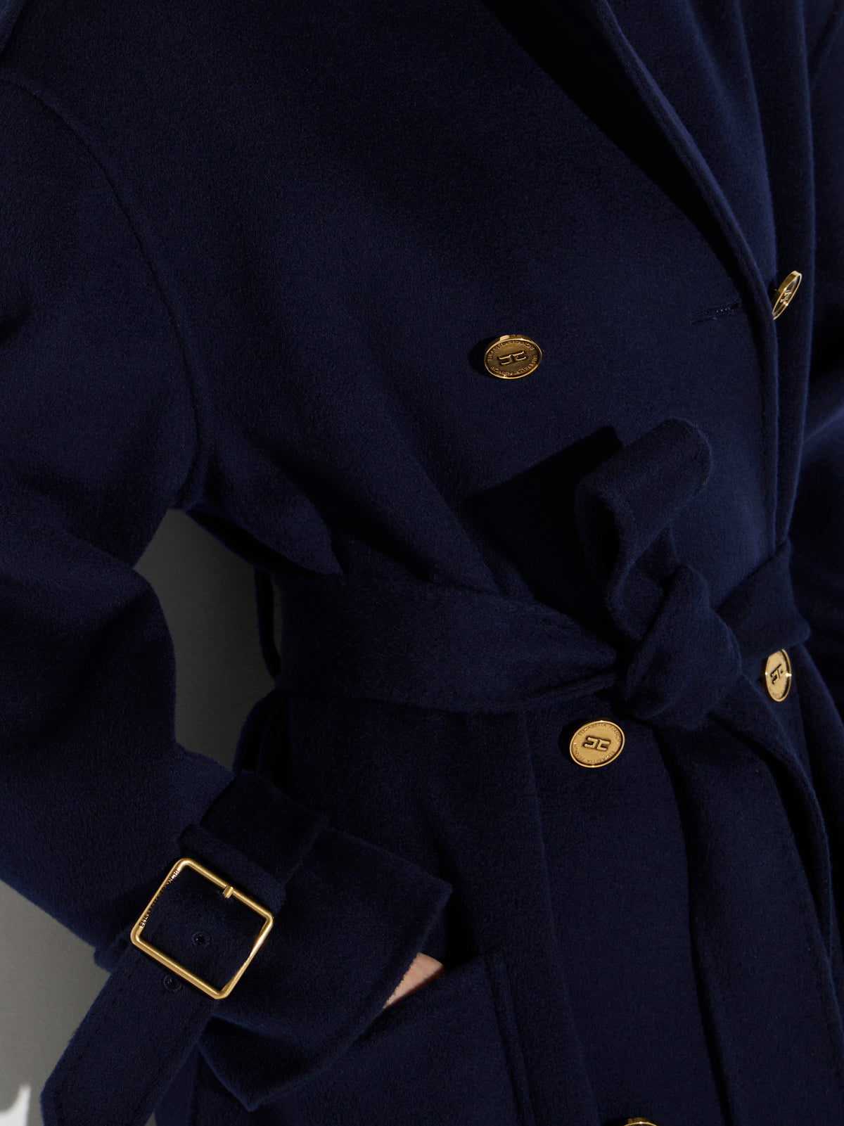 Coat in double cloth