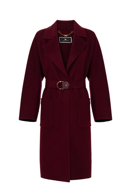 Wool wrap coat