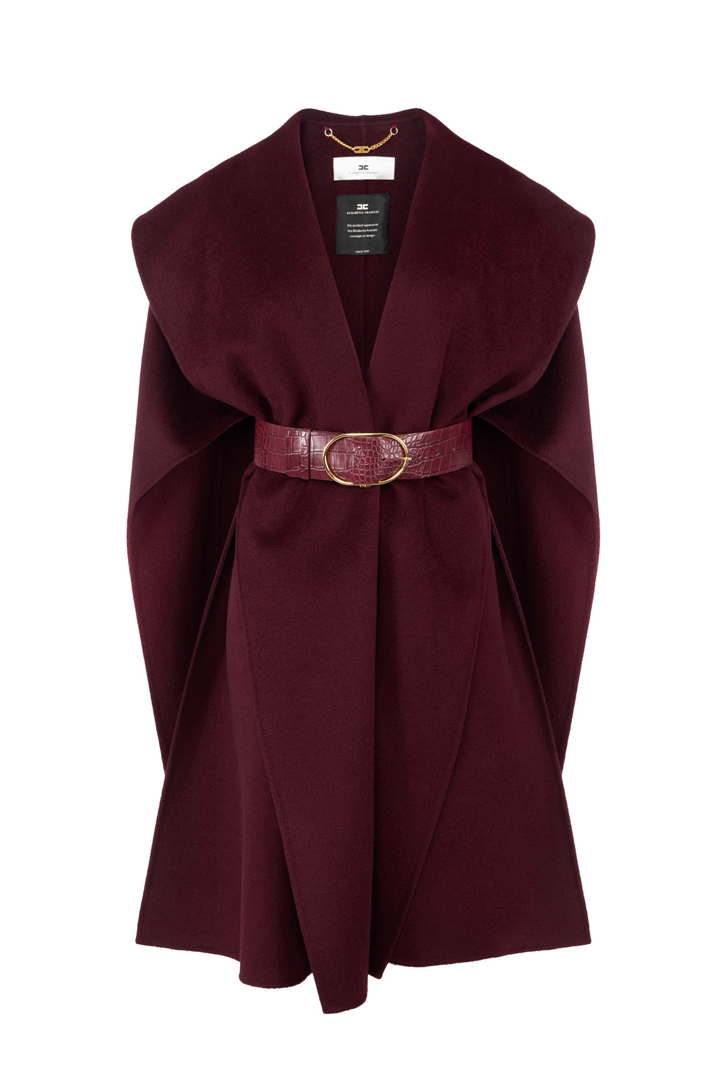 Cape in double wool cloth