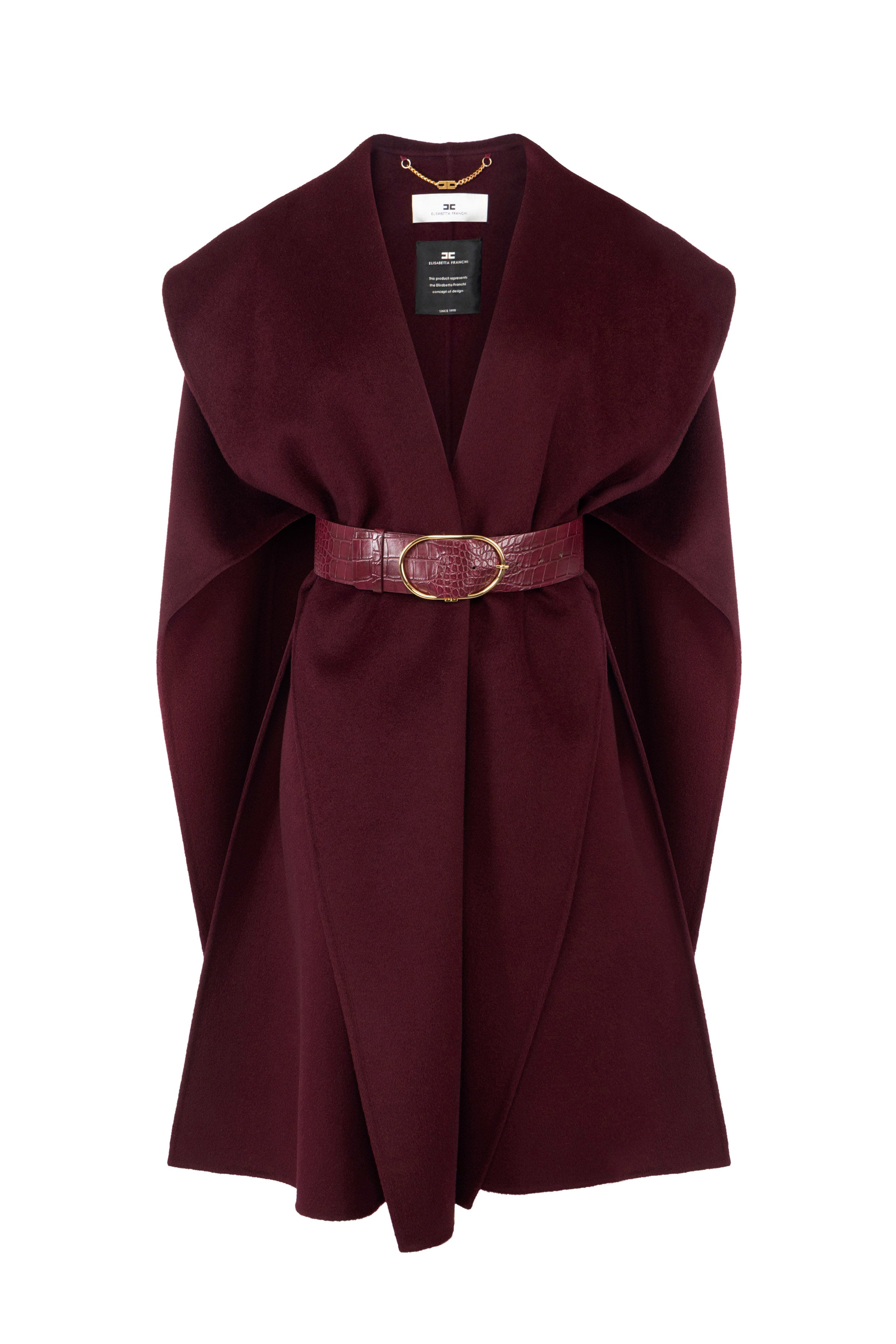 Cape in double wool cloth