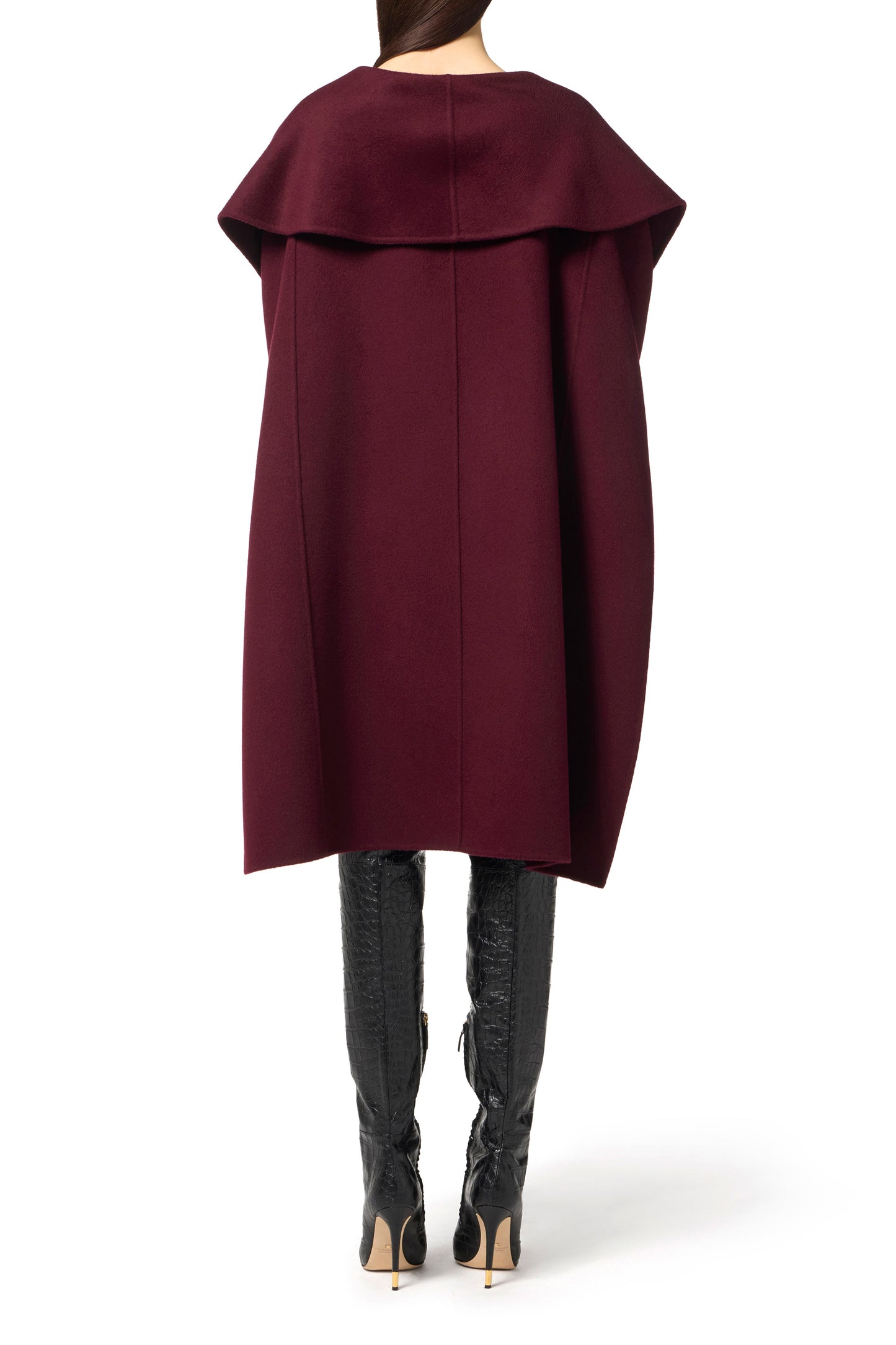 Cape in double wool cloth
