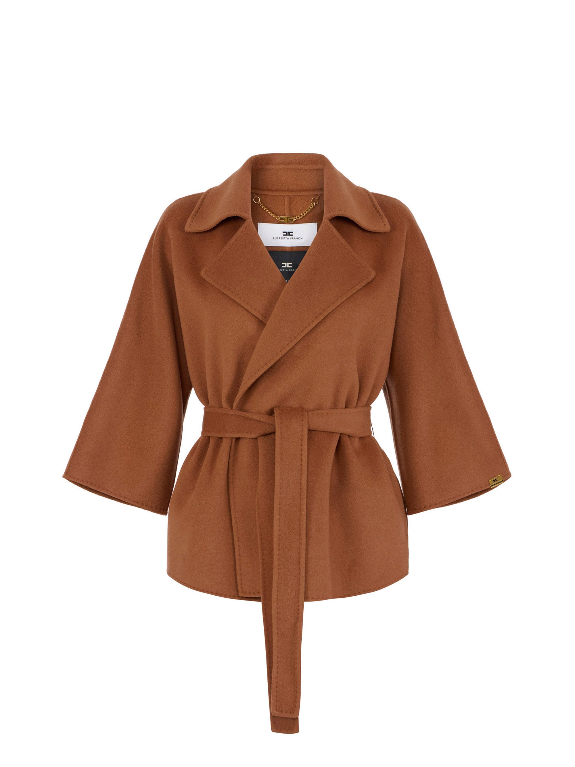 Coat in wool cloth
