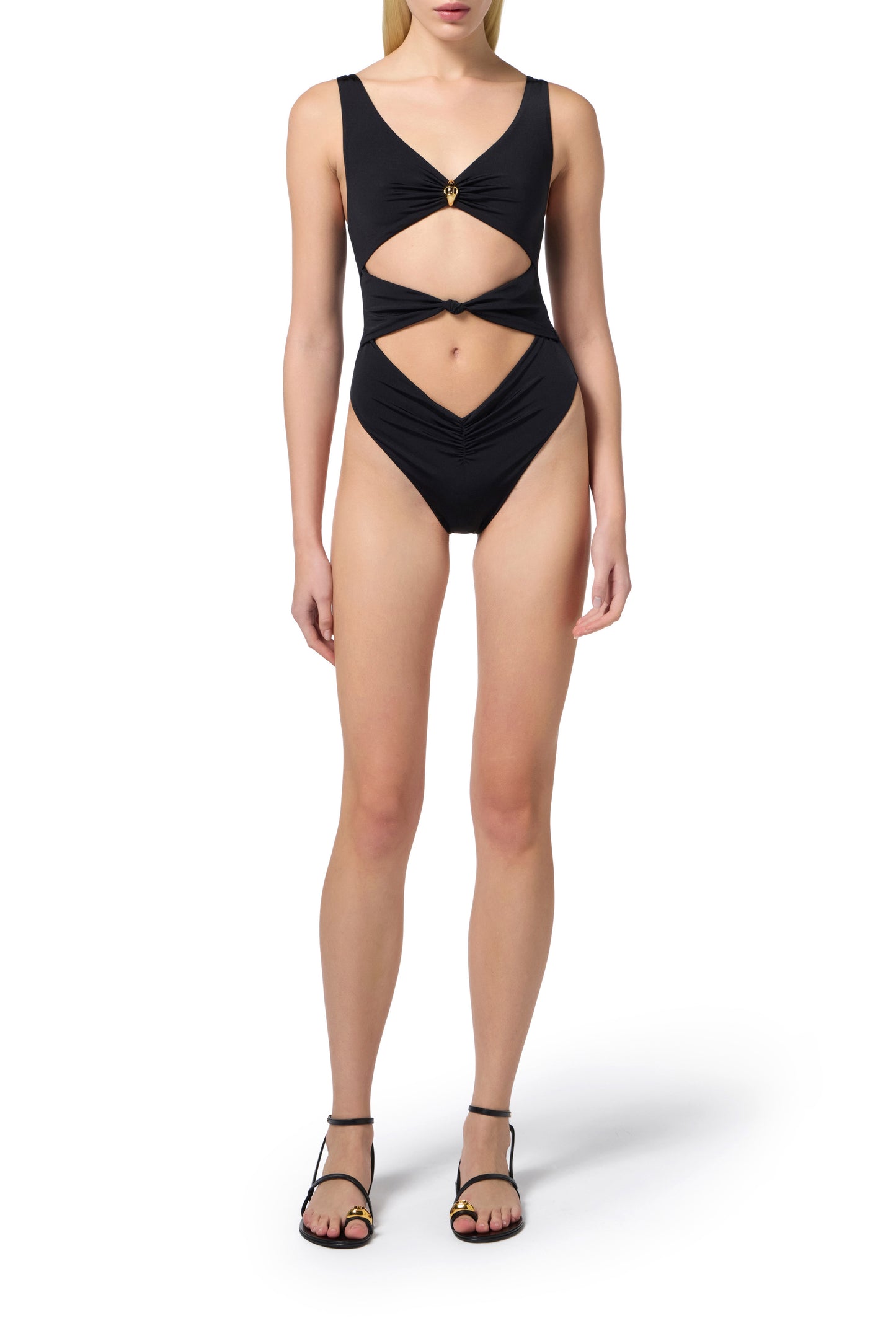 Swimsuit with knots