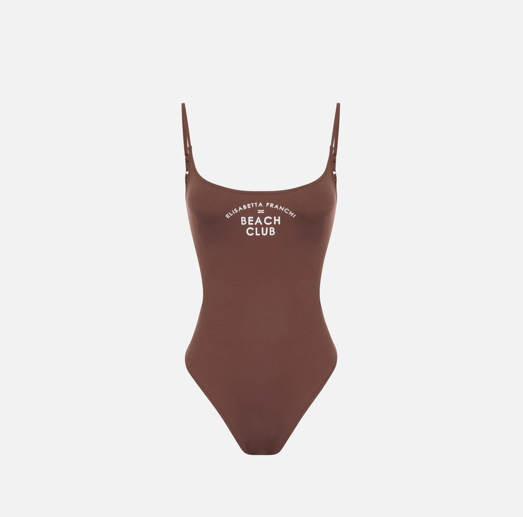 Lycra swimsuit with printed logo | LAST PIECE: 38/40