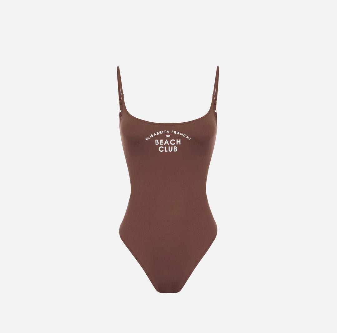 Lycra swimsuit with printed logo | LAST PIECE: 38/40