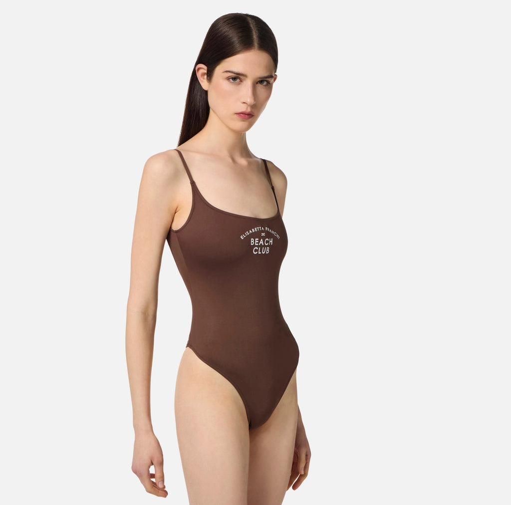Lycra swimsuit with printed logo | LAST PIECE: 38/40
