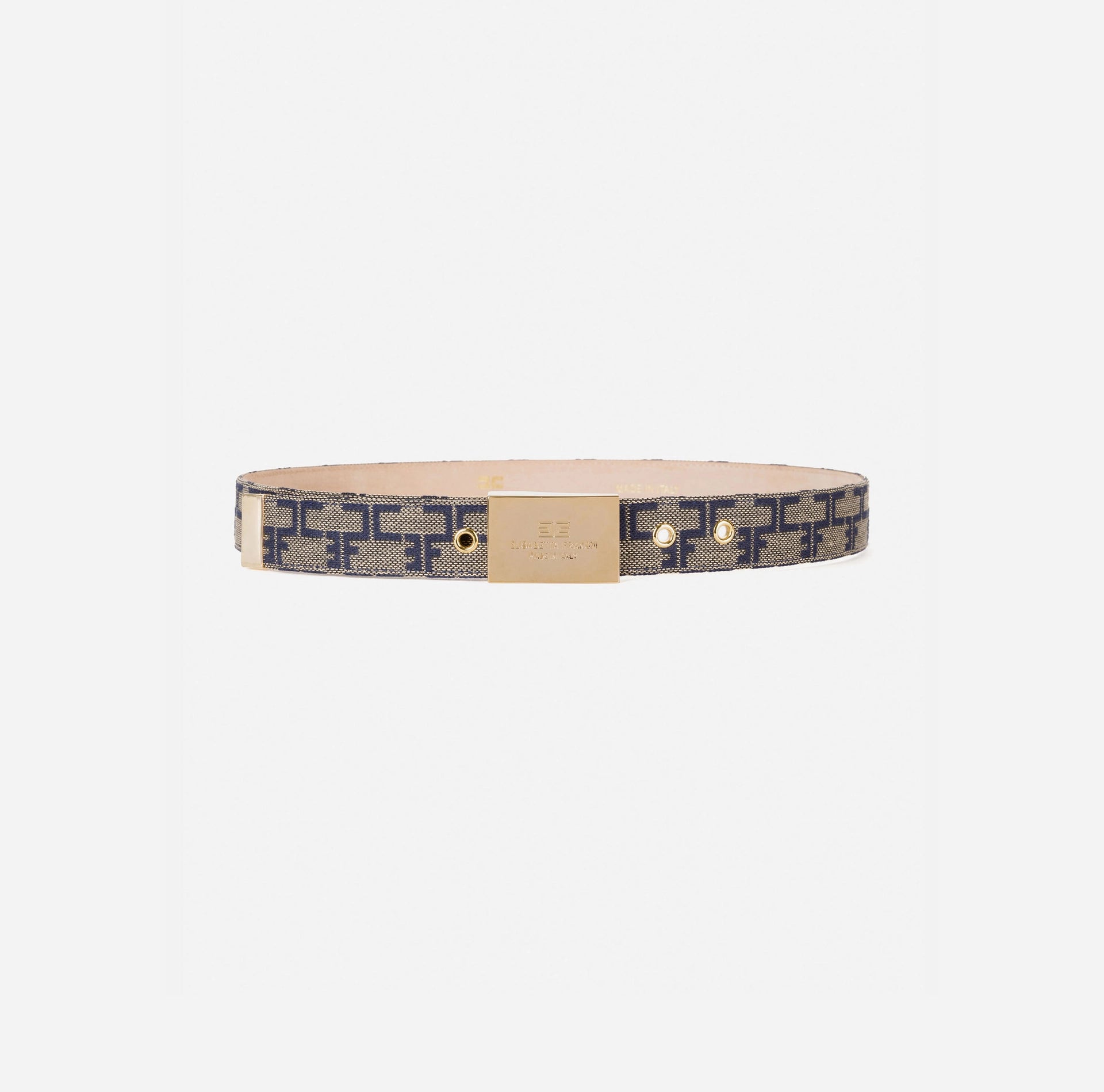 Belt With Monogram Pattern