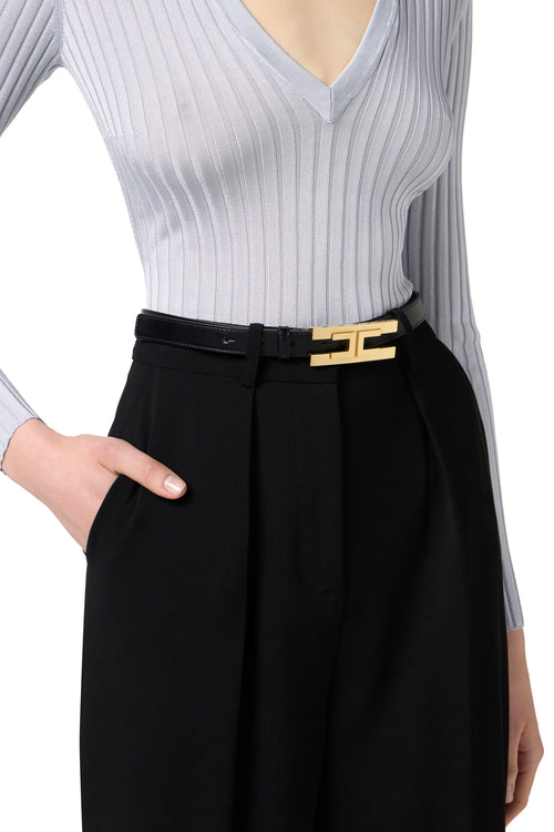 Belt with logo