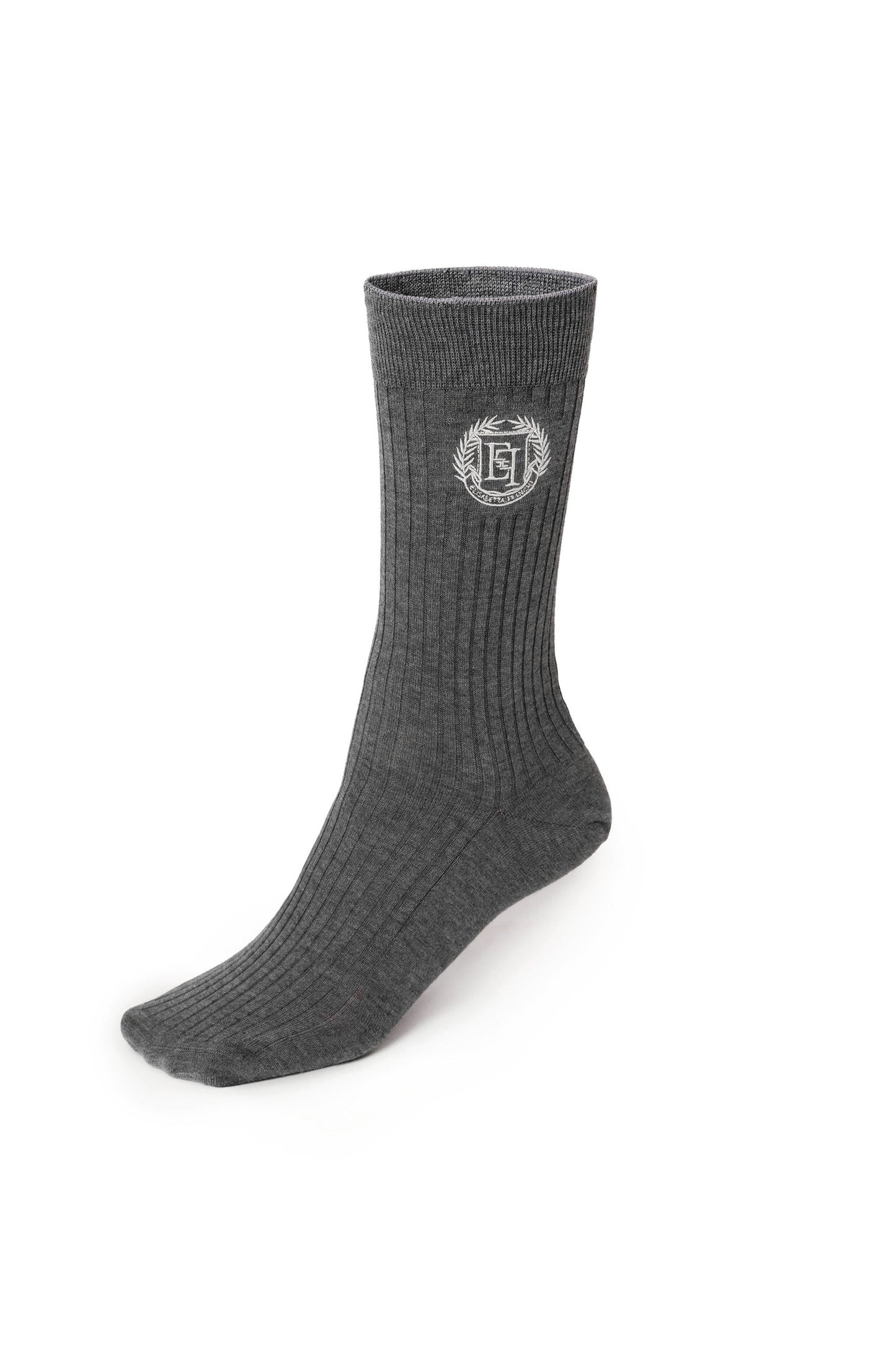 Cashmere socks with logo embroidery