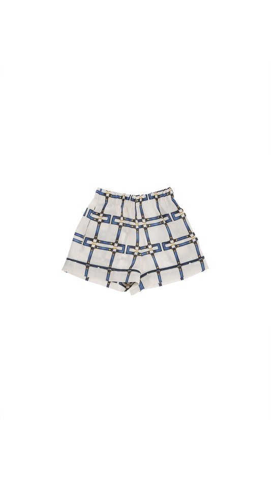 SHORTS IN TWILL STAMPA CINTURINI BU