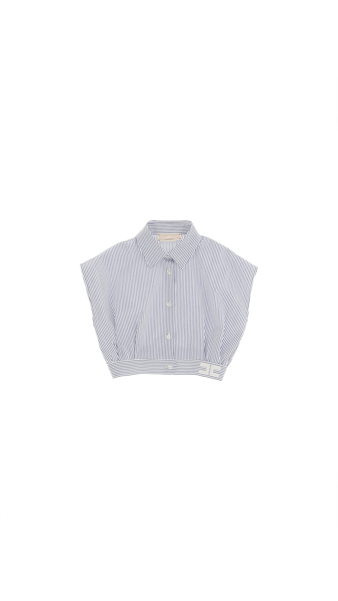 CAMICIA IN POPELINE RIGATO CON RICA