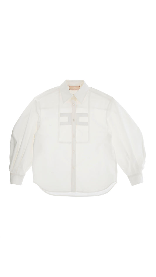CAMICIA IN POPELINE CON RIC. DOPPIA