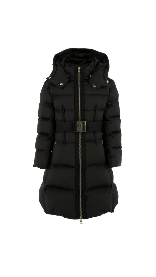 GIUBBOTTO LUNGO IN VELA SATIN CON C