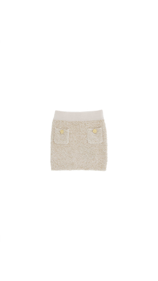 Kids knit skirt with two front pockets