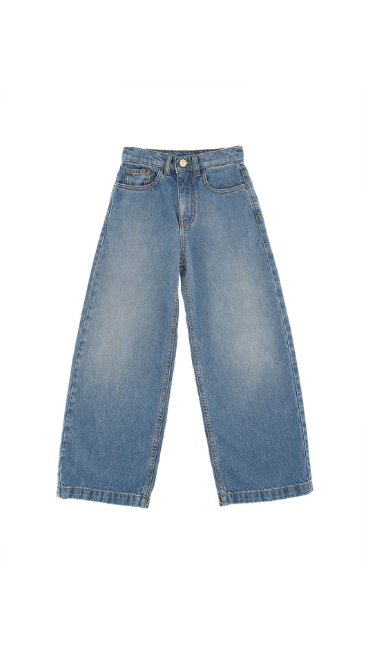 PANTALONE BAGGY IN DENIM CON TASCA