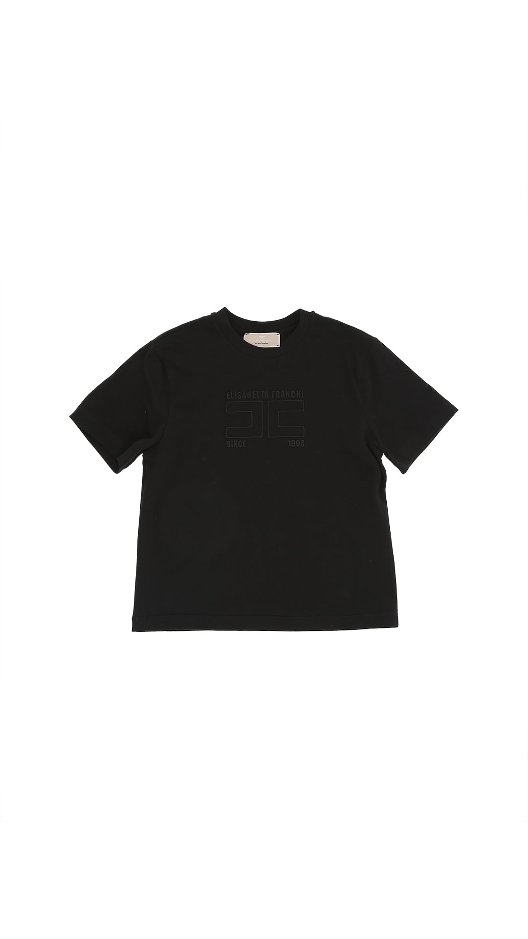 T-SHIRT M/C CON RICAMO LOGO SPESSOR
