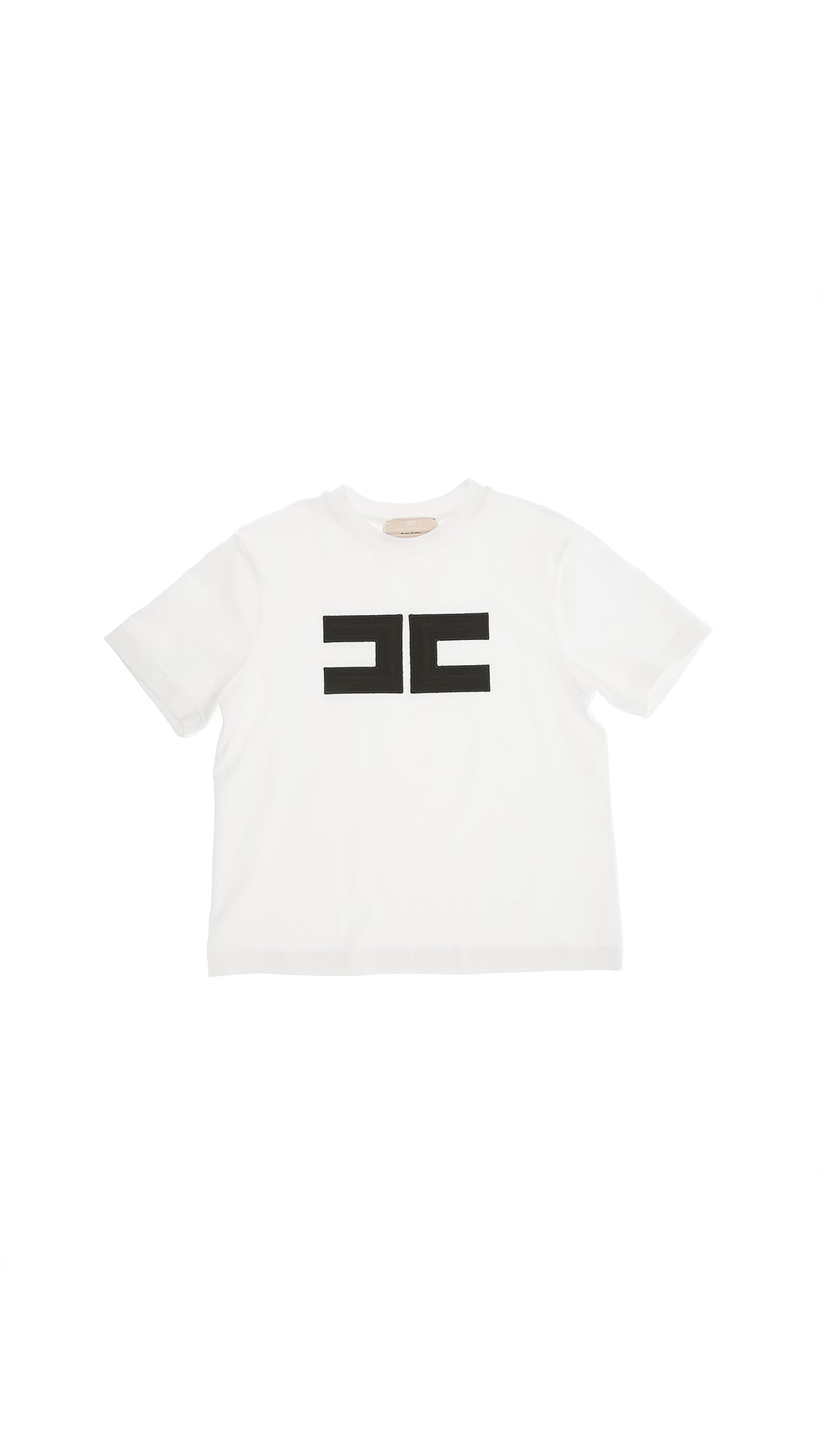 T-SHIRT M/C CON RICAMO DOPPIA C BOM