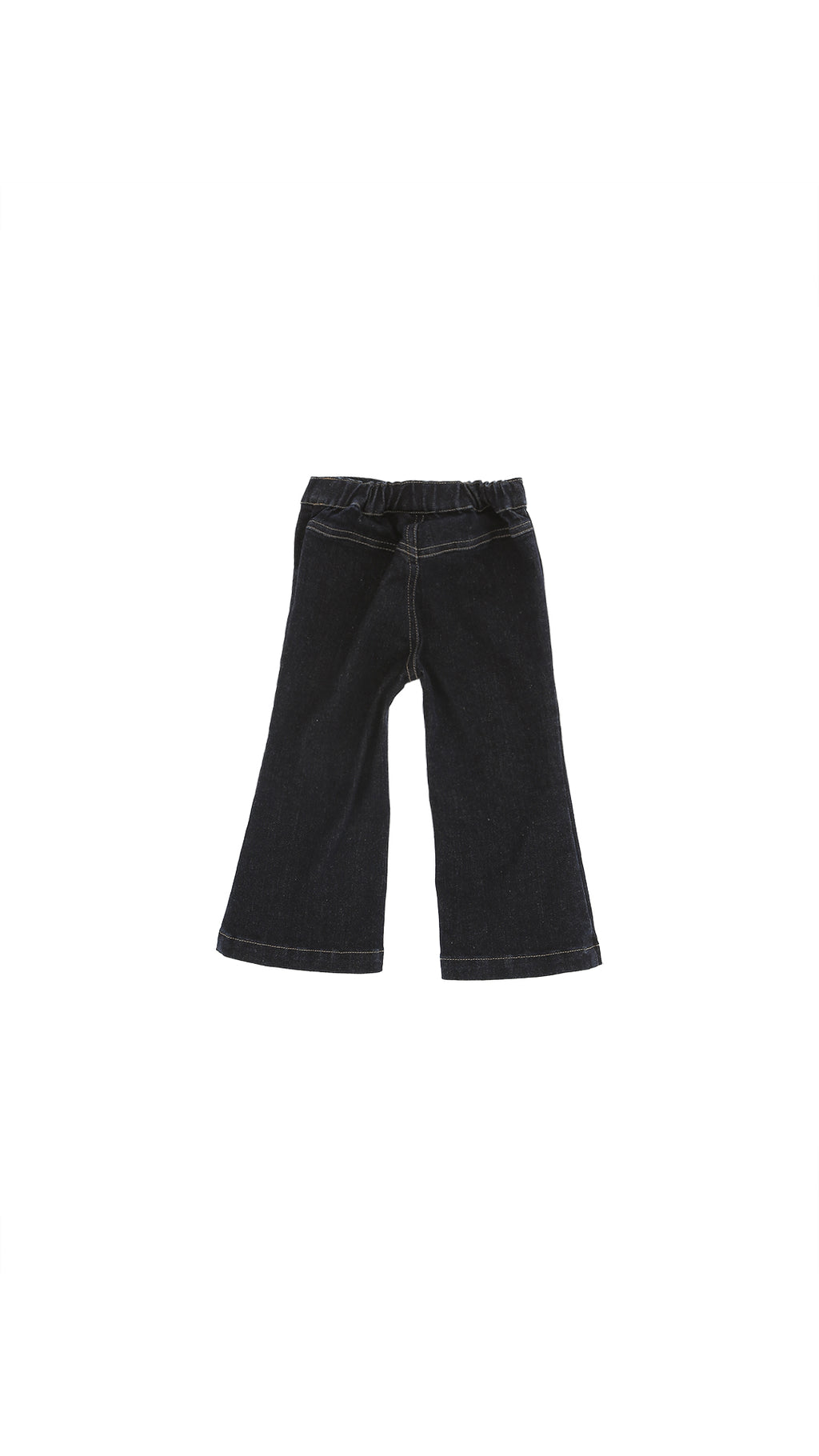 DENIM TROUSERS WITH BUTTON PANEL