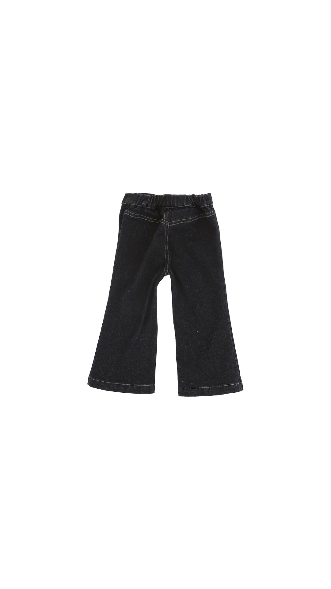 DENIM TROUSERS WITH BUTTON PANEL