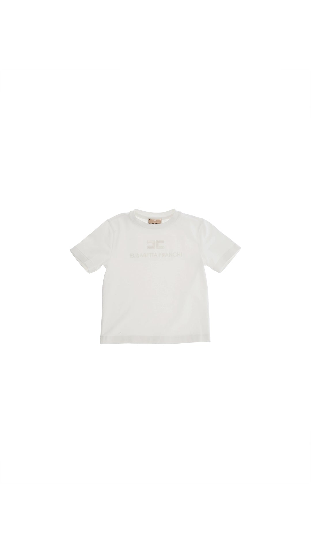 T-SHIRT WITH INSTITUTIONAL EMBROIDERY