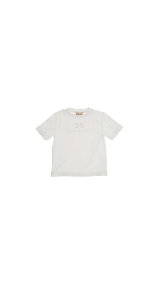 T-SHIRT WITH INSTITUTIONAL EMBROIDERY