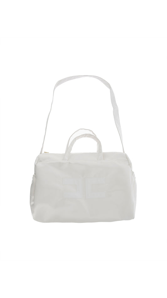MUM BAG IN DUCHESSE CON RICAMO DOPPIA C