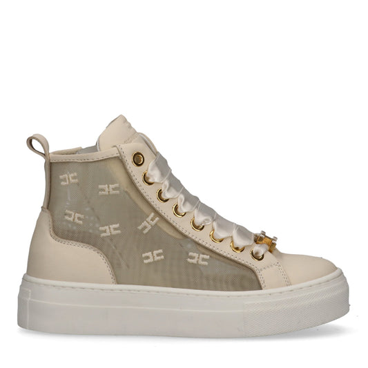 HIGH TOP LACE-UP SNEAKERS