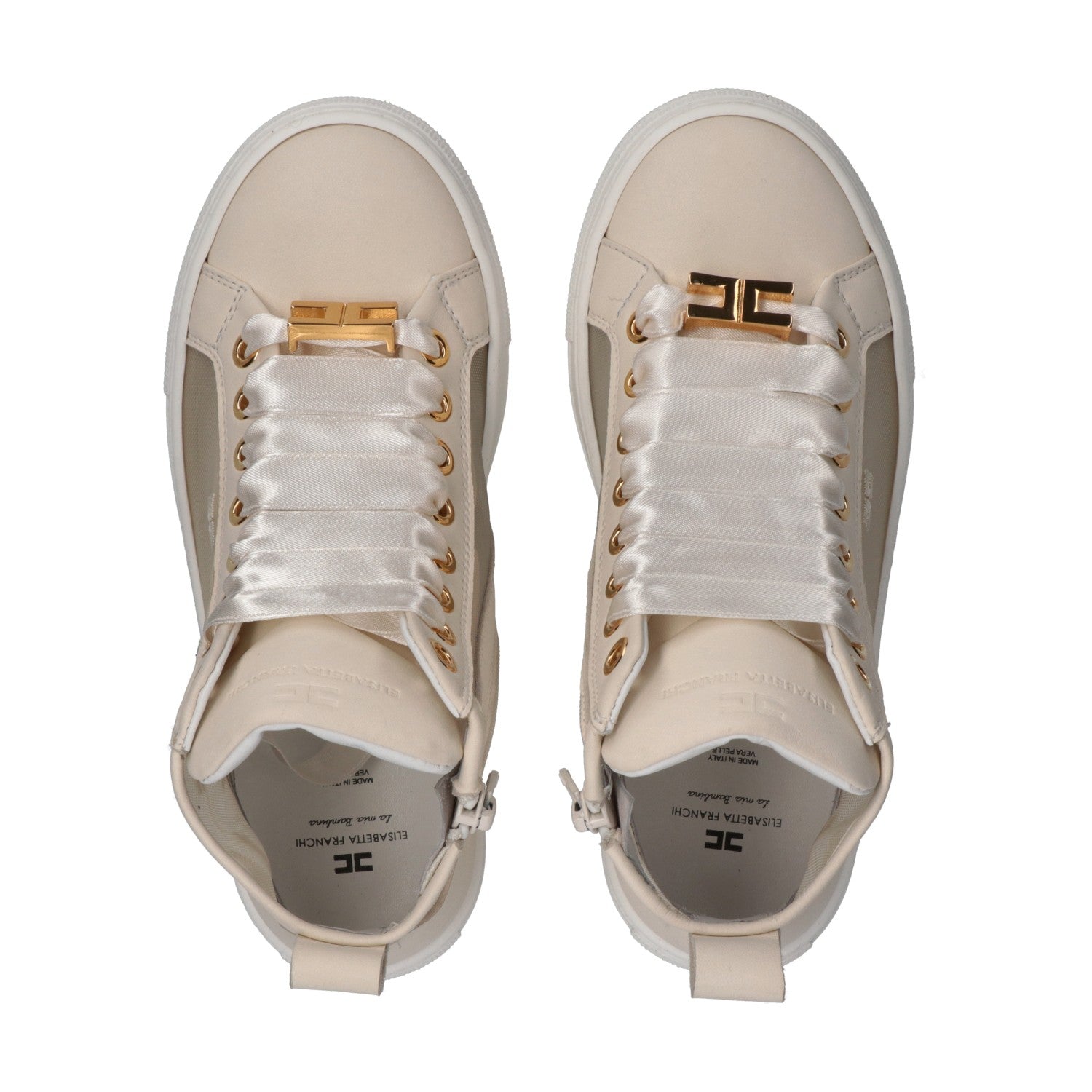 HIGH TOP LACE-UP SNEAKERS
