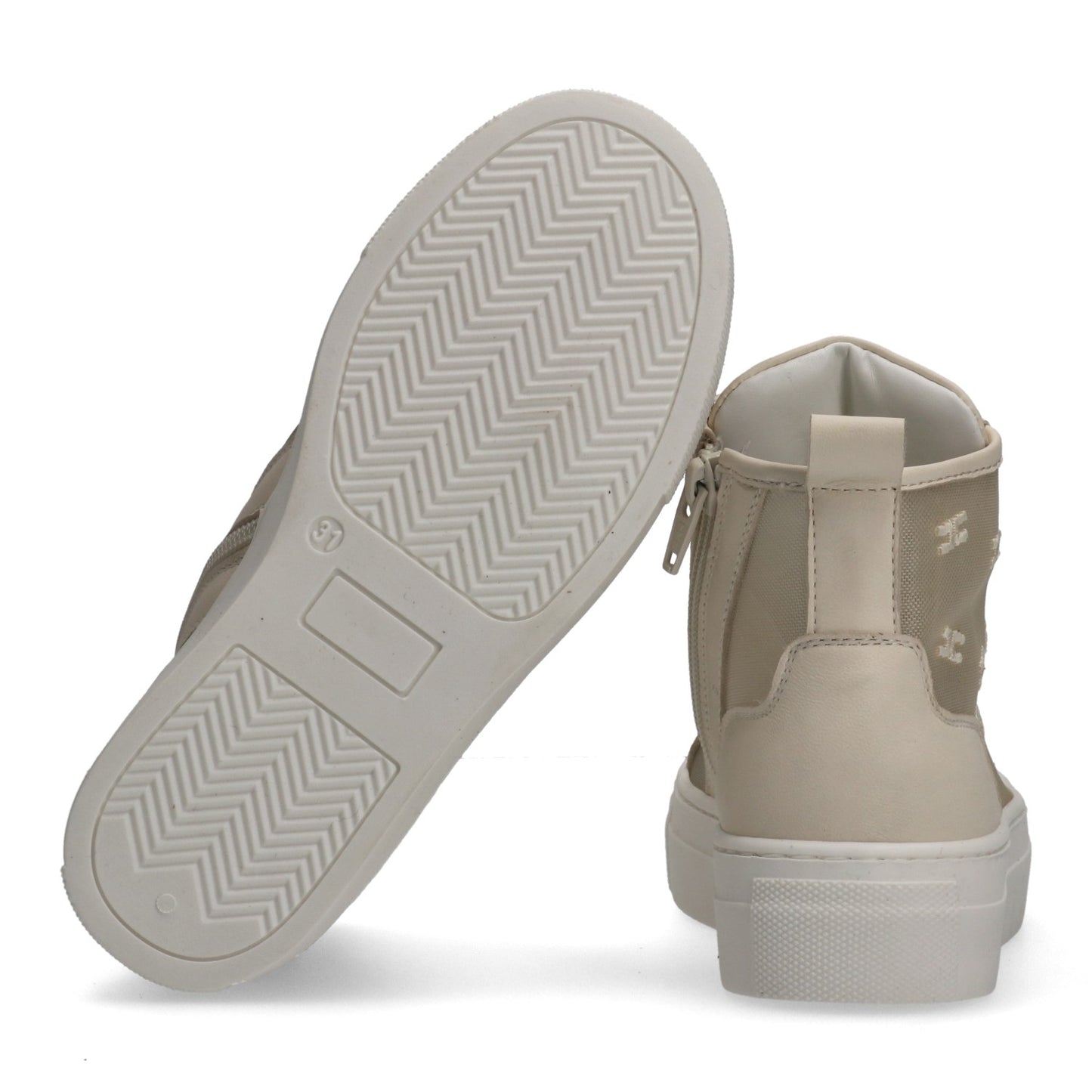 HIGH TOP LACE-UP SNEAKERS