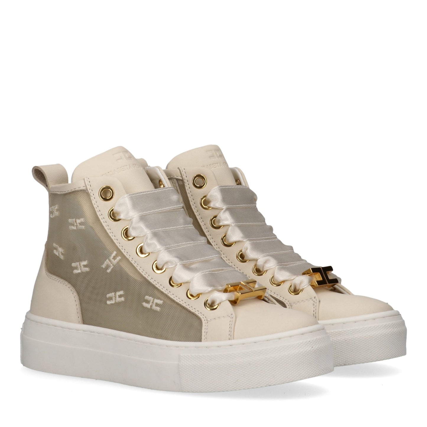 HIGH TOP LACE-UP SNEAKERS